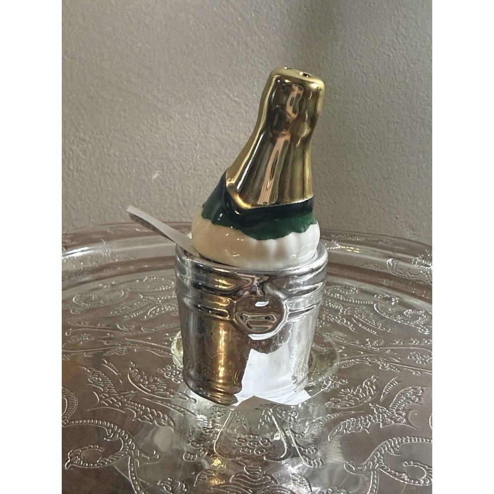 Cracker‎ Barrel Wedding- Ice Bucket Champagne Salt Pepper Shakers Set New